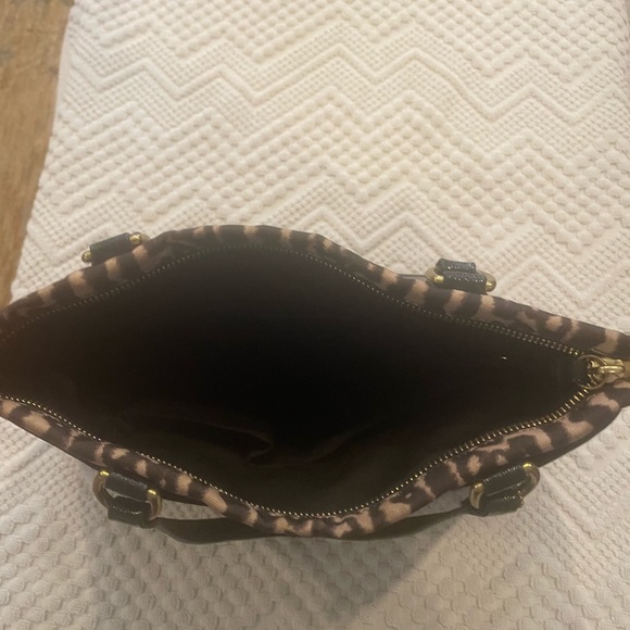 Gorgeous coach Tan and Black Nylon Leopard Print Bag - Picture 4 of 5